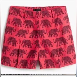 JCrew elephant red high rise shorts size 10 - good condition